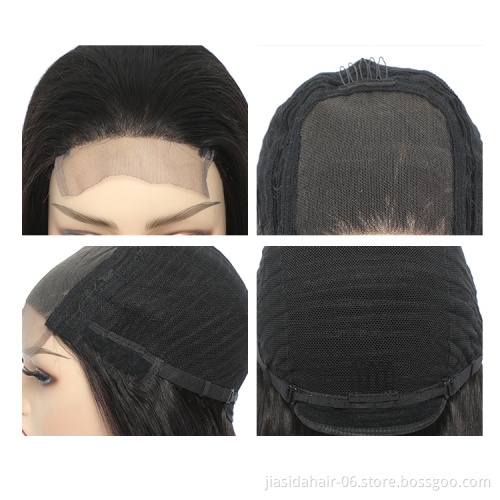 150% T1B99J Burgundy 4*4 Lace Front Pre-Plucked Brazilian Straight Lace Part Ombre Wigs Remy Hair 99J Human Hair Wig